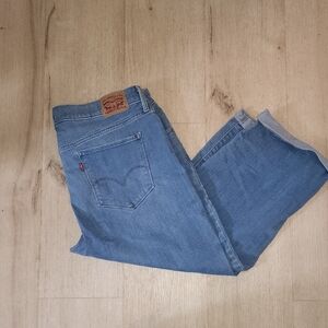 Levi's Light Blue Denim with Leather Patch